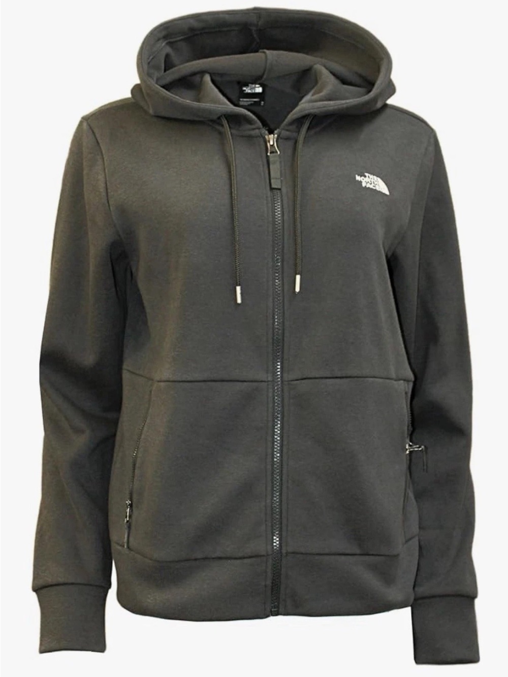 The North Face Women’s Everyday Fleece Full Zip Hoodie Jacket, Grey Heather, S
